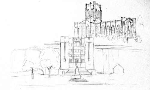 West Point Chapel Sketch